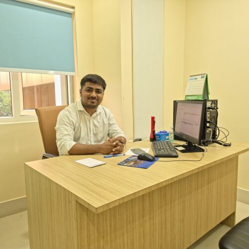 dr anukul in the office